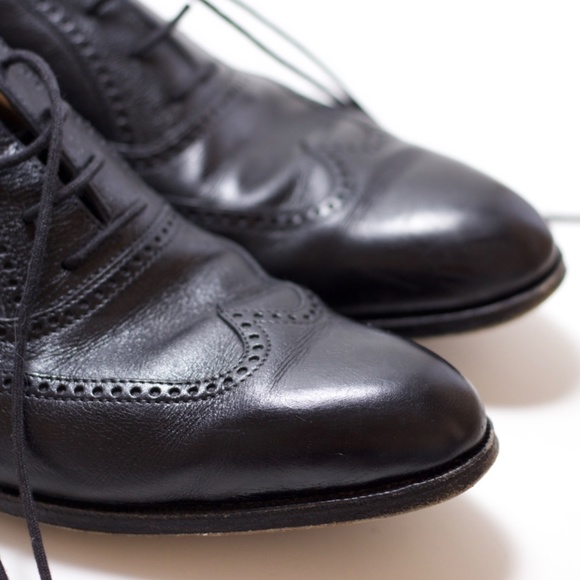 Gravati Handmade Italian Leather Oxfords - Vintage - Picture 5 of 7